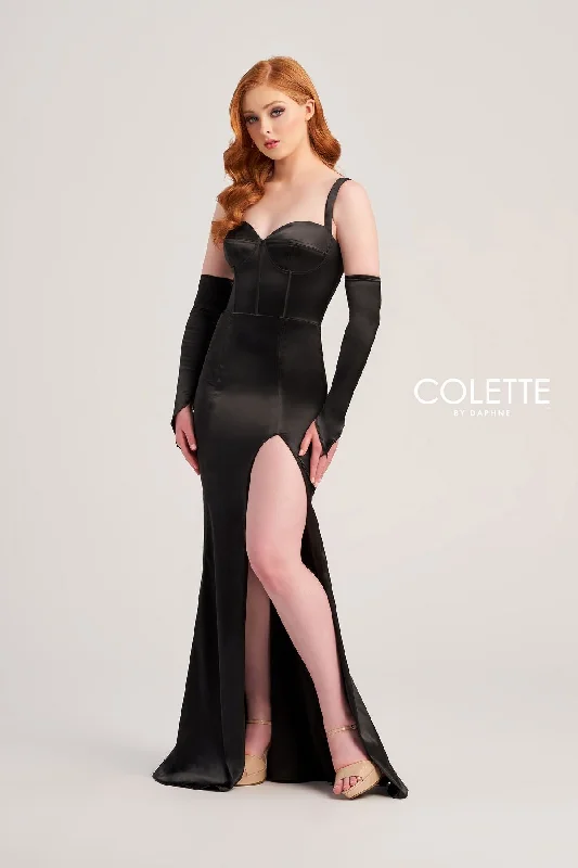 Colette CL5252 Fitted Long Formal Prom Dress