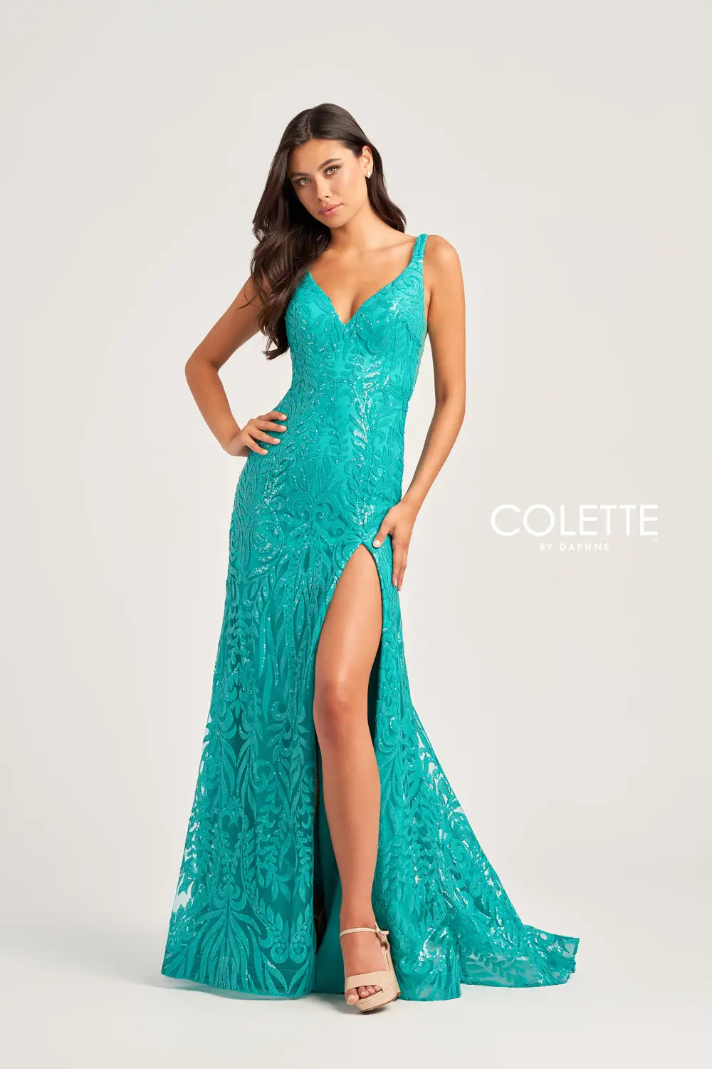 Colette CL5285 Sequin Formal Long Mermaid Prom Dress