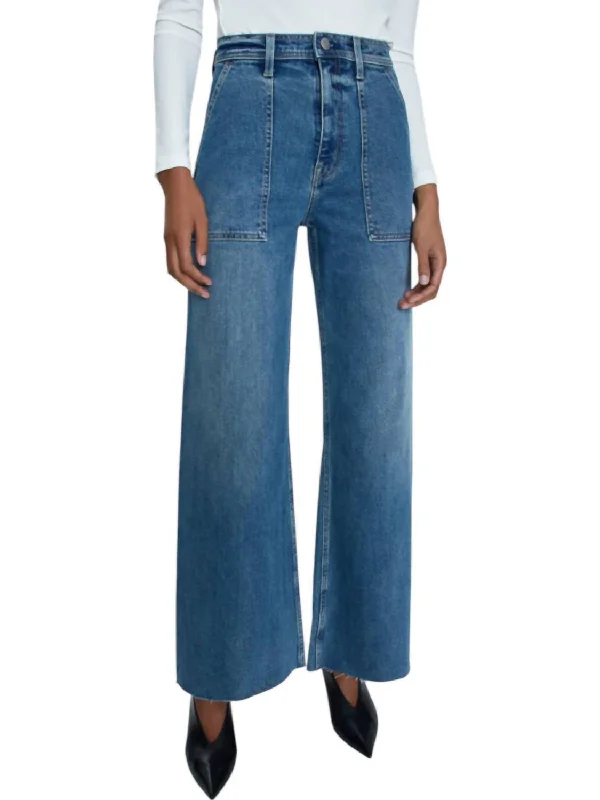 Penny High Rise Wide Jeans In Canal