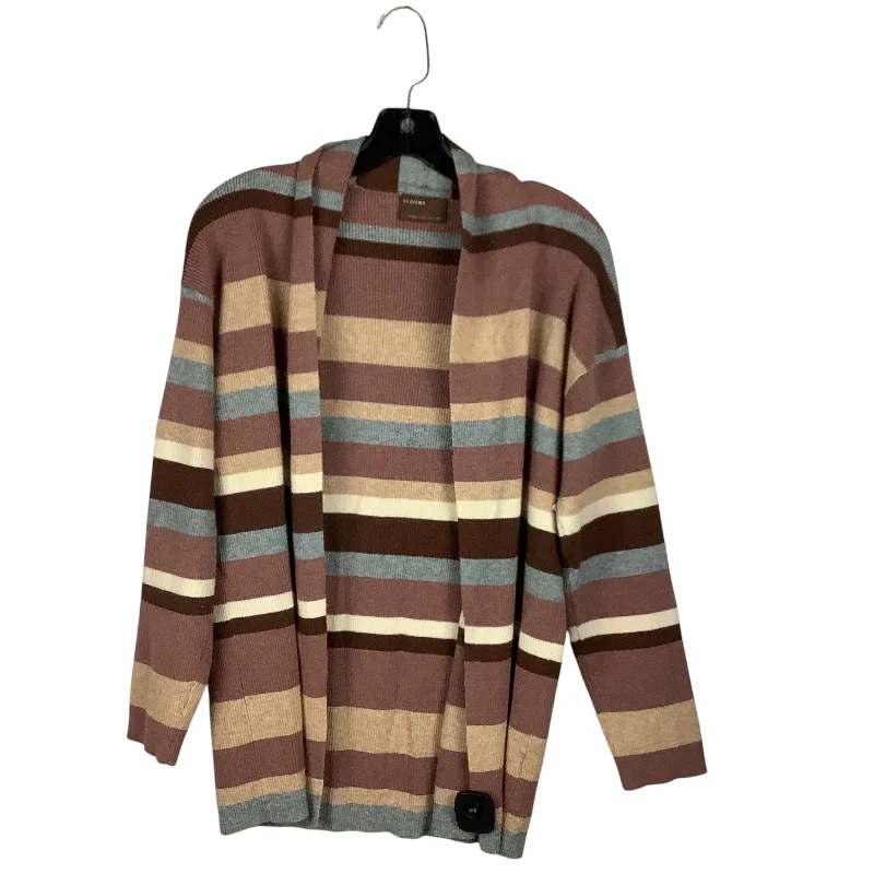 Sweater Cardigan By Kerisma In Striped Pattern, Size: S