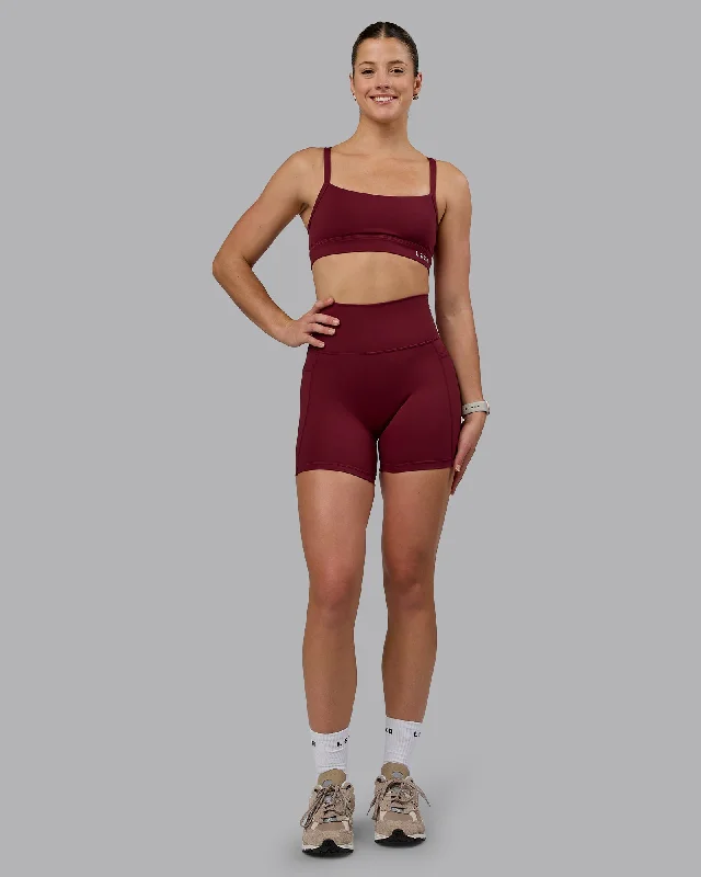 Fusion Mid-Length Shorts with Pockets - Cordovan