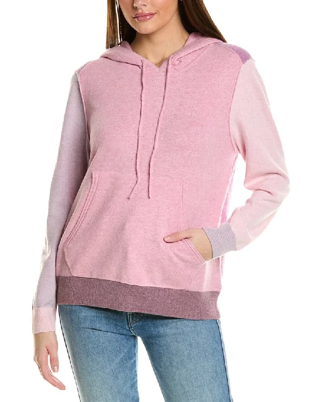 Collaboration Paisley Colorblocked Cashmere Hoodie