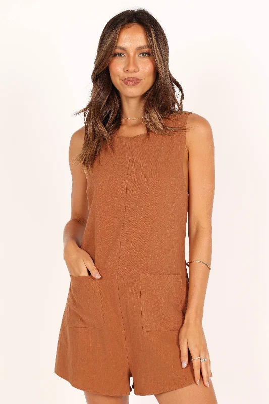 Dory Playsuit - Tan