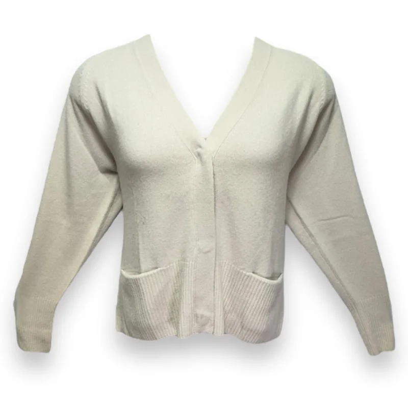 Sweater Cardigan By Vince In Cream, Size: M