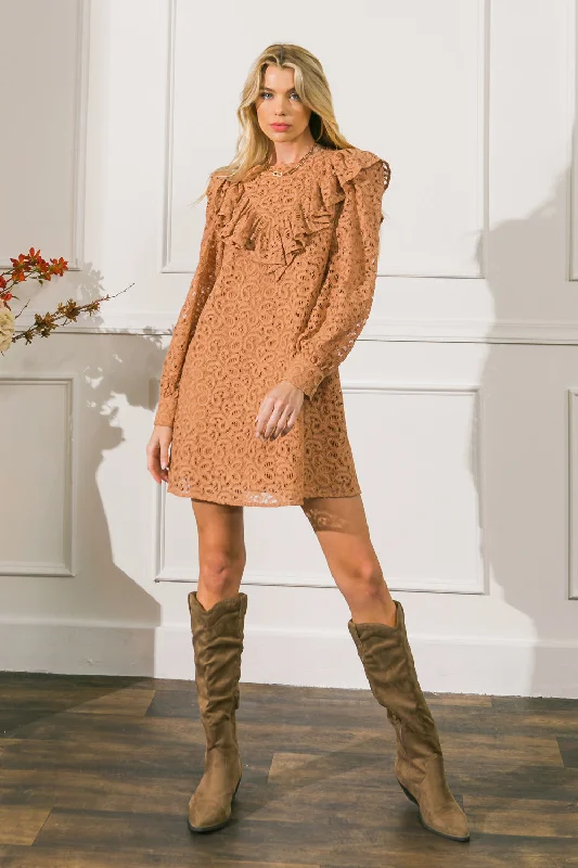 SWEET SOPHISTICATION LACE MINI DRESS