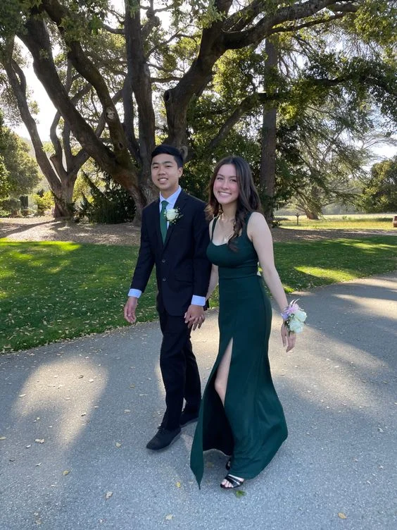 Elegant Dark Green Long Prom Dresses