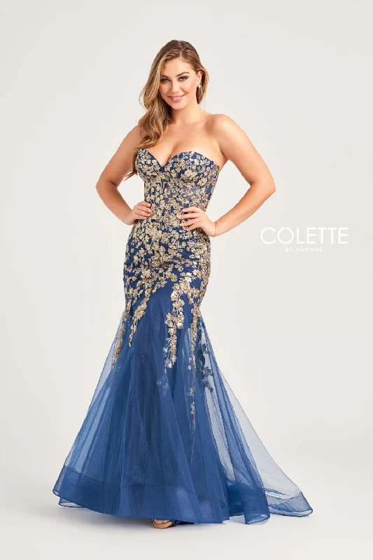 Colette CL5274 Sequin Long Prom Formal Mermaid Dress