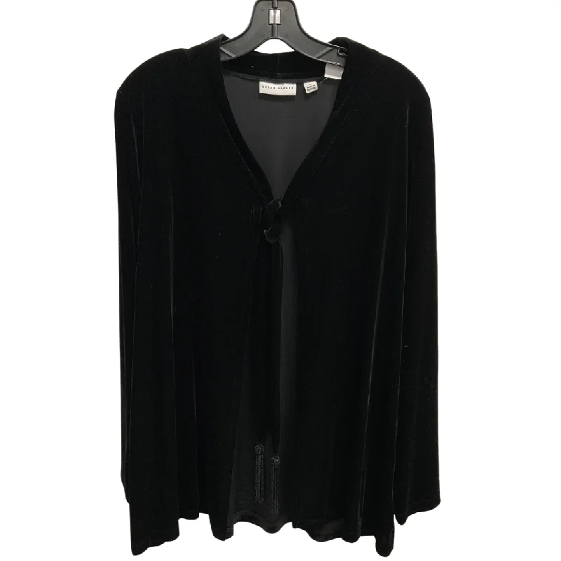 Cardigan By Susan Graver In Black, Size: L