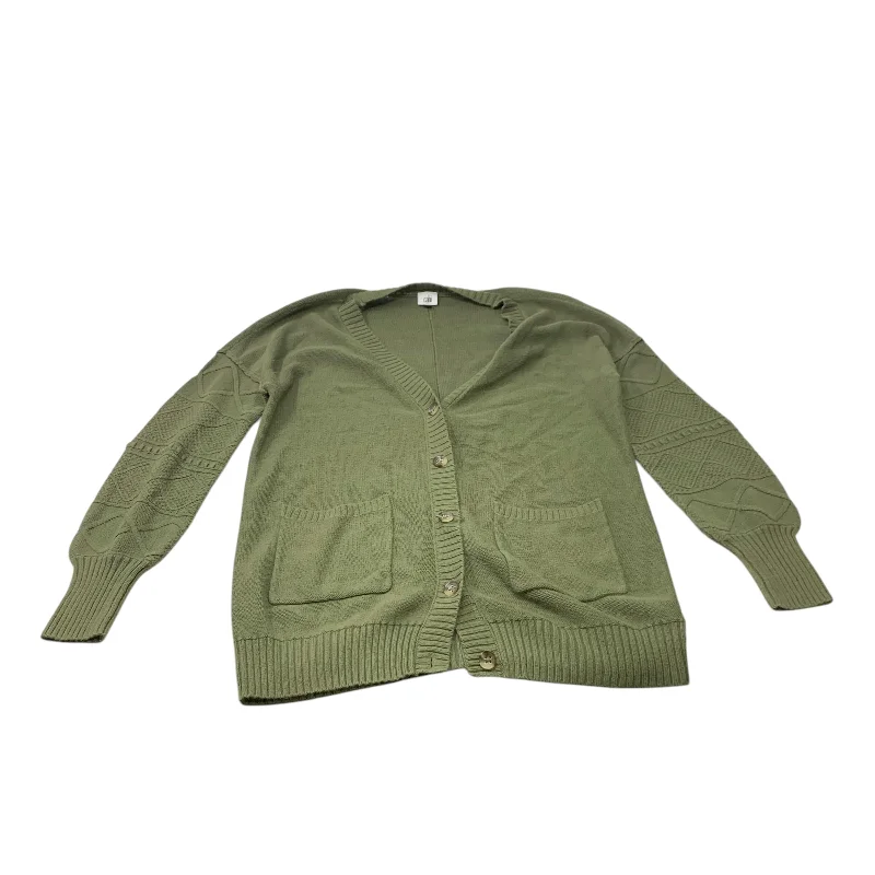 Sweater Cardigan By Cabi In Green, Size: M