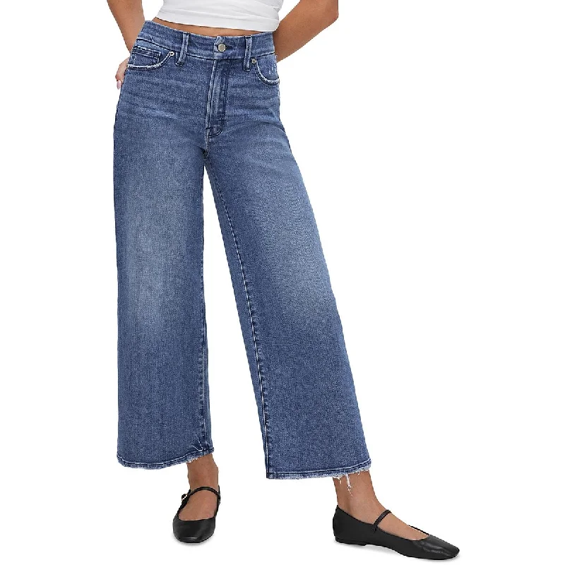 Womens High Rise Wide Legged Wide Leg Jeans