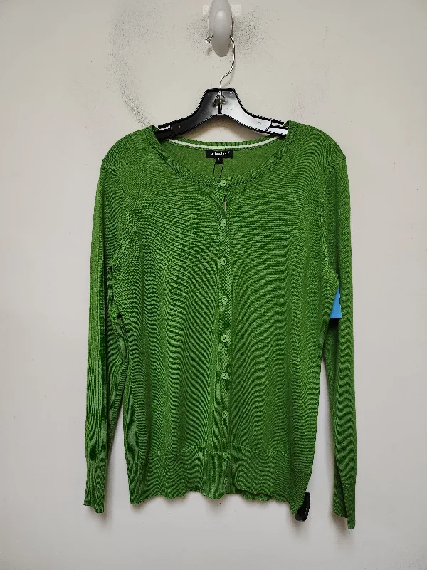 Cardigan By Clothes Mentor In Green, Size: L