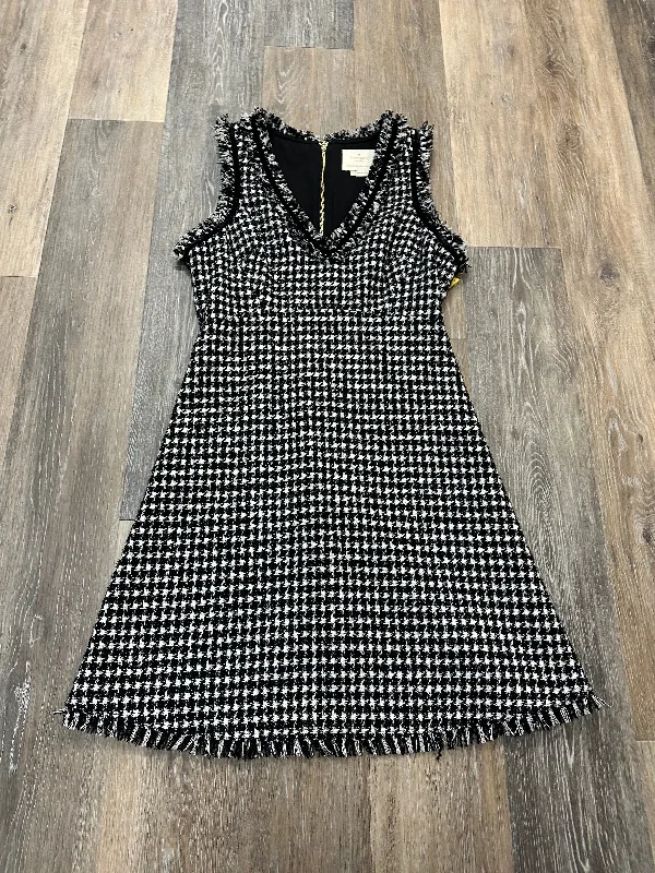 Dress Designer By Kate Spade In Black & White, Size: 2