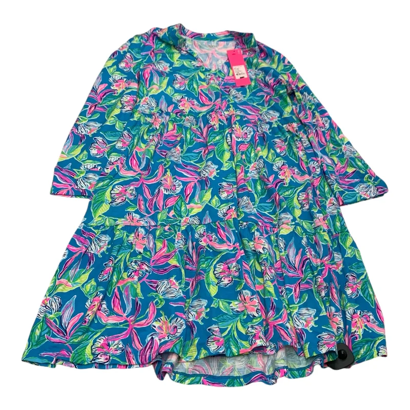 Dress Designer By Lilly Pulitzer In Blue & Pink, Size: Xs