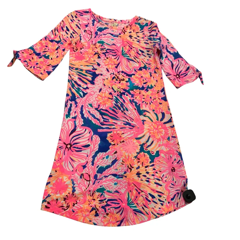 Dress Designer By Lilly Pulitzer In Orange & Pink, Size: Xxs