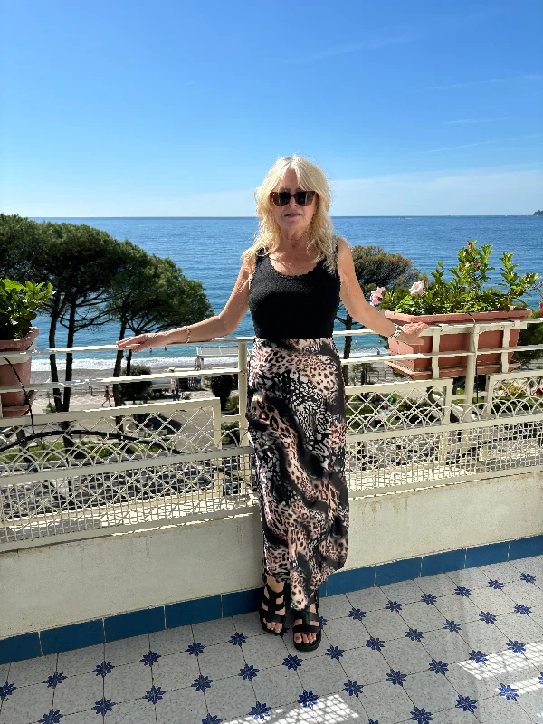 Amalfi Animal Print Skirt