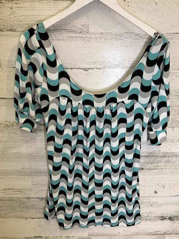 Black & Blue Top Short Sleeve Mix It, Size S