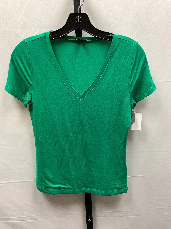 Green Top Short Sleeve Basic Express, Size S