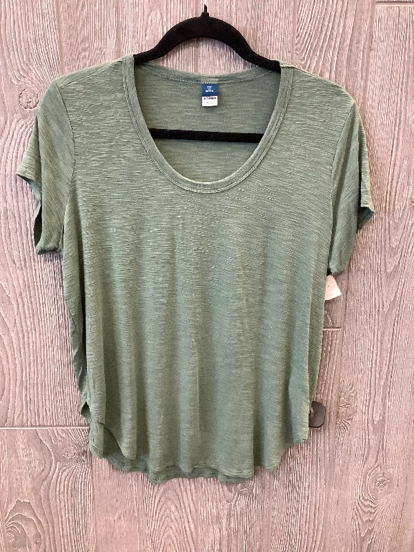 Green Top Short Sleeve Old Navy, Size Petite   Xs