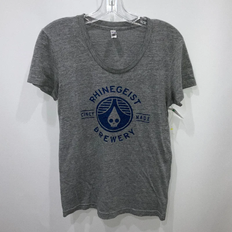 Grey Top Short Sleeve American Apparel, Size L