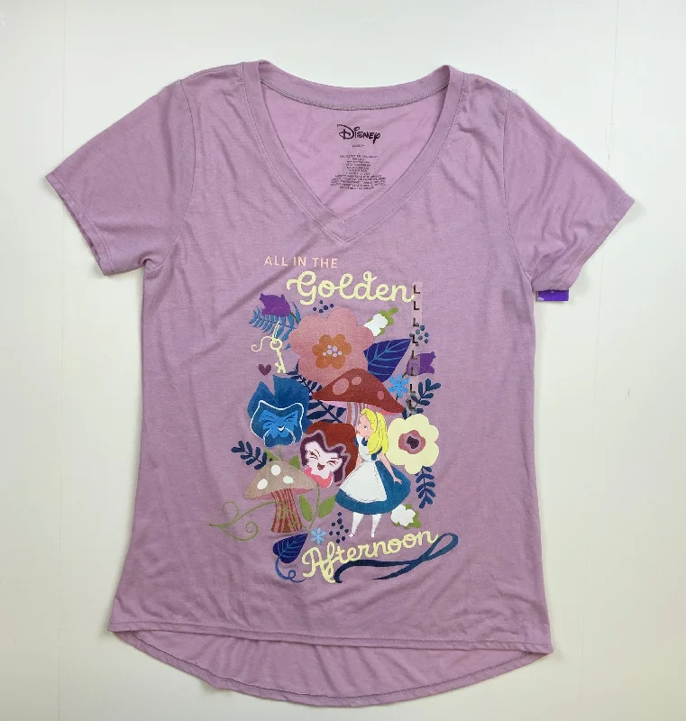 Purple Top Short Sleeve Basic Disney Store, Size L