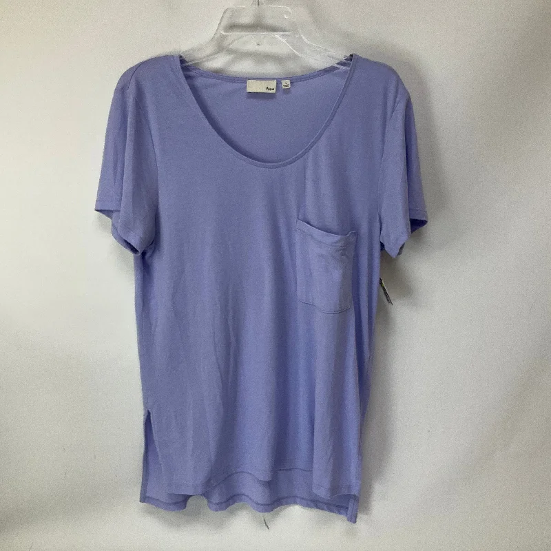 Purple Top Short Sleeve Basic Wilfred, Size S