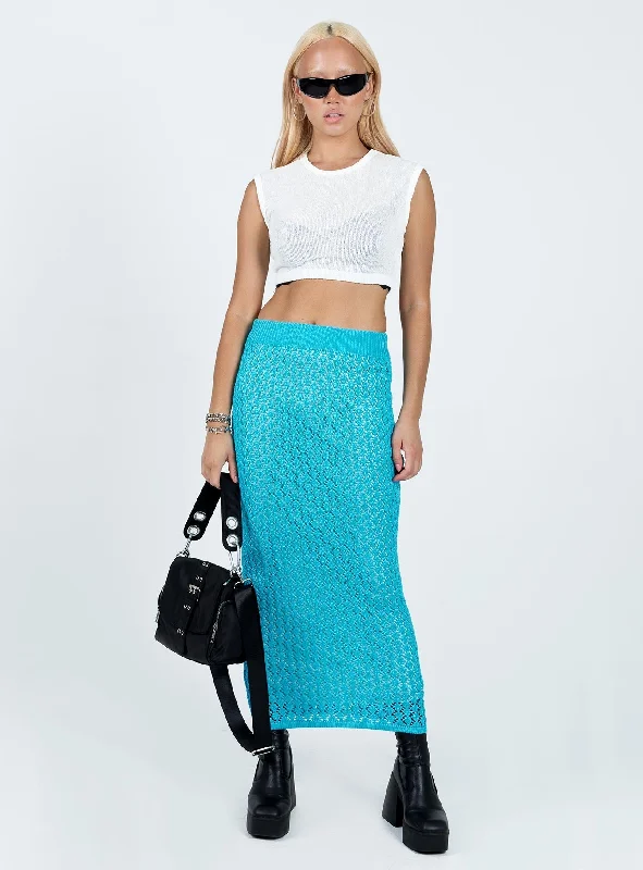 Rissie Midi Skirt Blue