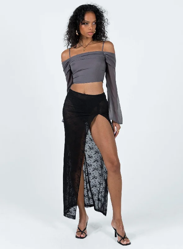 Uno Maxi Skirt Licorice