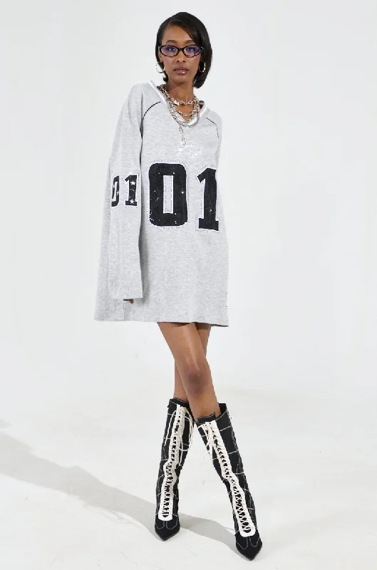 CATCH ME COURTSIDE SWEATSHIRT DRESS