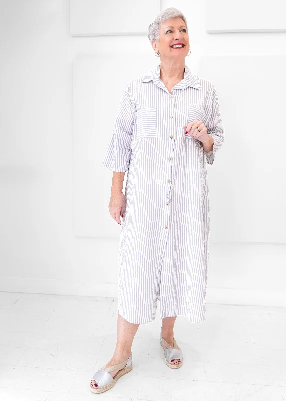 Catherine Lillywhite's - Seersucker Shirt Dress