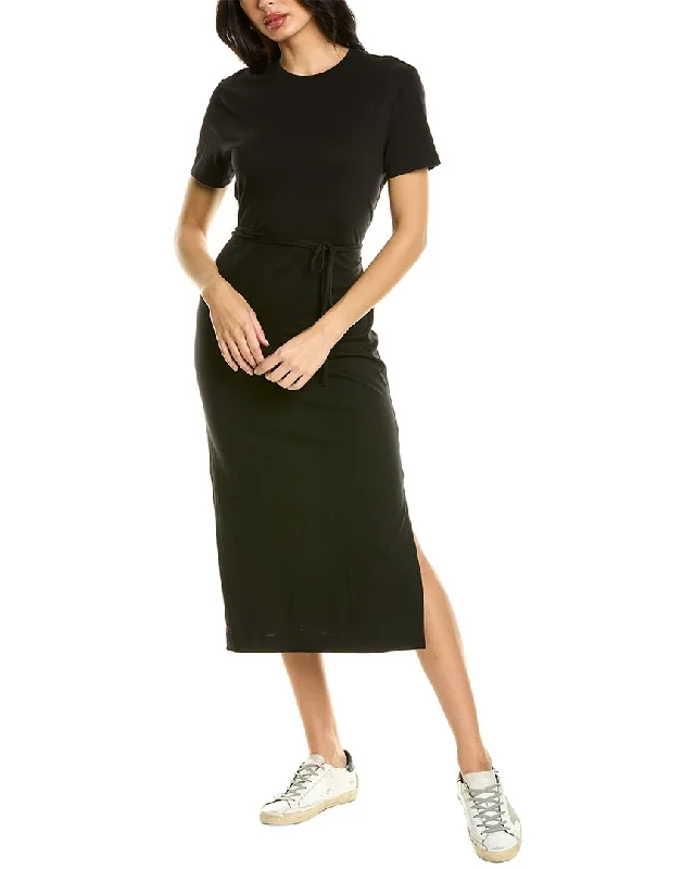 Vince Tie Waist T-Shirt Dress