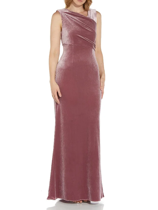 Womens Velvet Mermaid Evening Dress