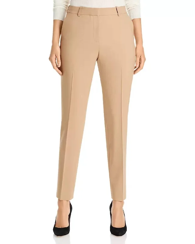 Clinton Ankle Pant In Cammello Melange