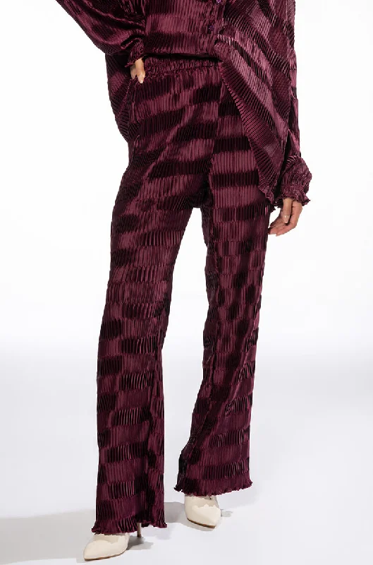 CRINKLE SATIN PALAZZO PANT