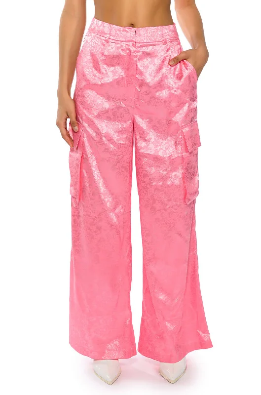 DAYDREAM SATIN FLORAL TROUSER