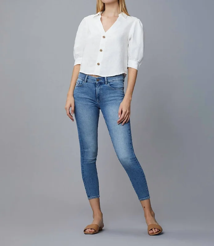 Florence Skinny Mid Rise Jean In Light