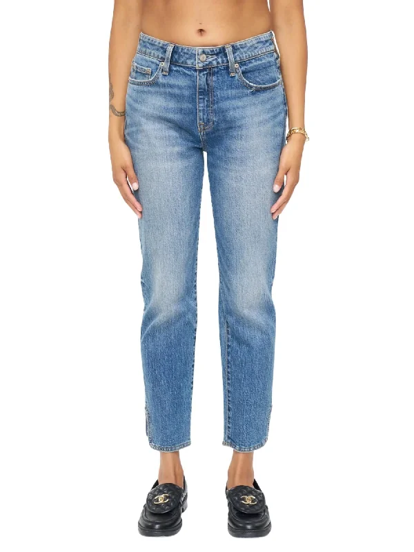 Monroe High Rise Cigarette Crop Jean In Mercer