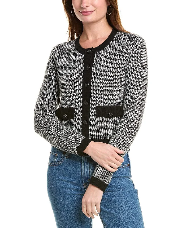 Brooks Brothers Houndstooth Wool-Blend Sweater