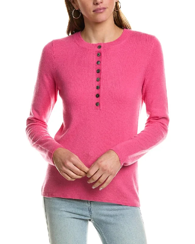 InCashmere Henley Cashmere Sweater