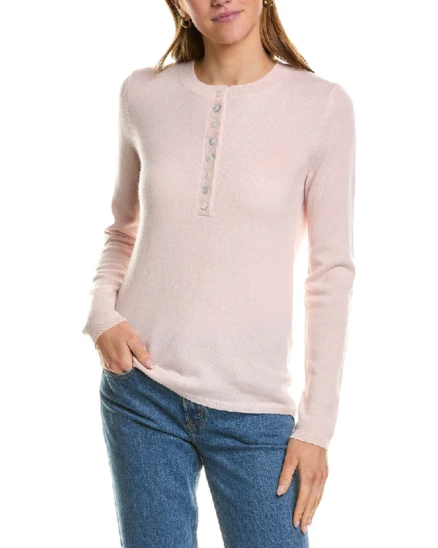 InCashmere Henley Cashmere Sweater