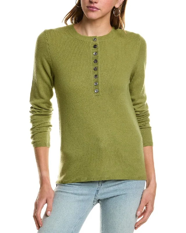 InCashmere Henley Cashmere Sweater