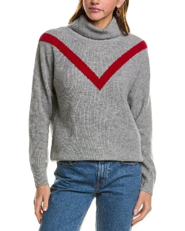 Kier + J Turtleneck Wool & Cashmere-Blend Sweater