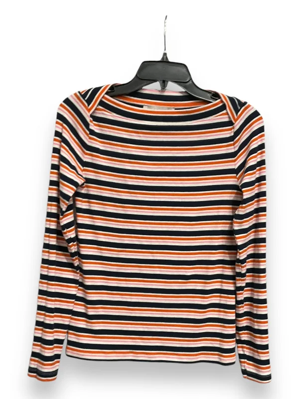 Top Long Sleeve Basic By Loft In Striped Pattern, Size: S