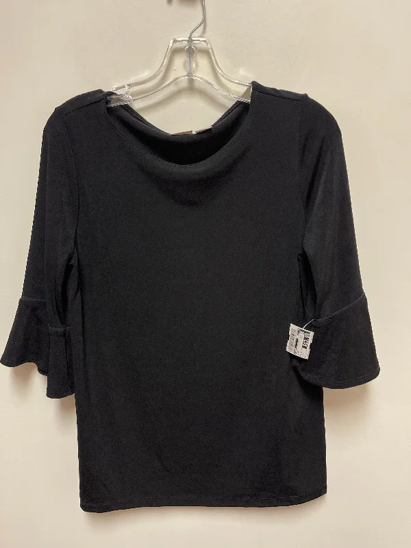 Top Long Sleeve By Chicos In Black, Size: S