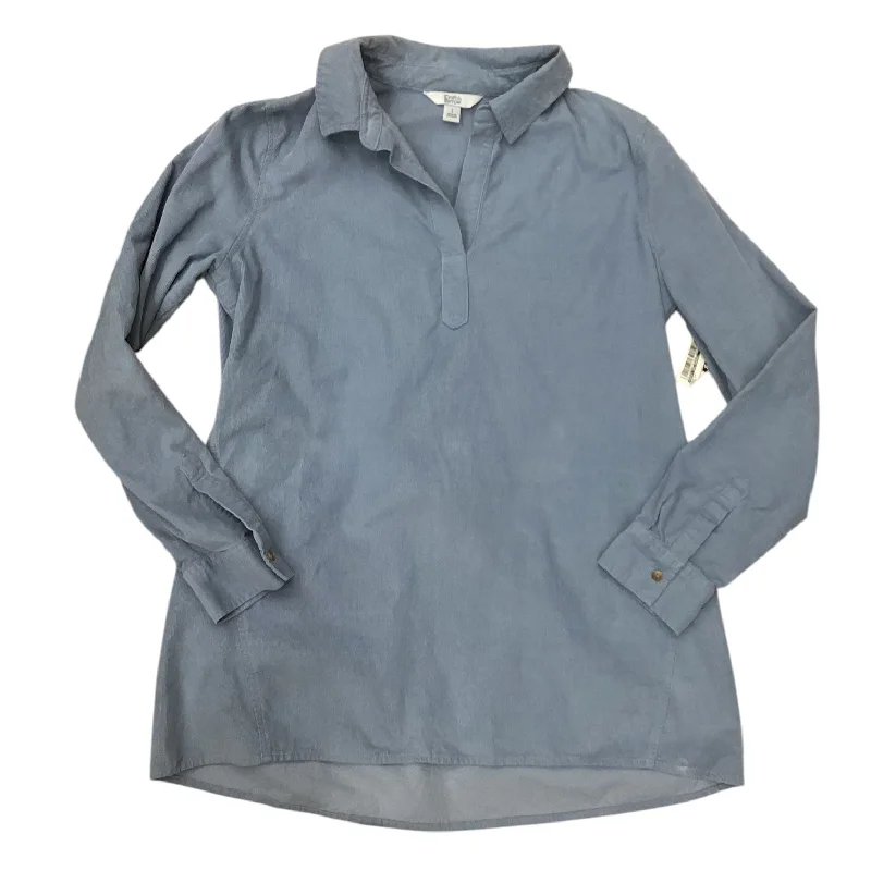 Top Long Sleeve By Croft And Barrow In Blue, Size: S