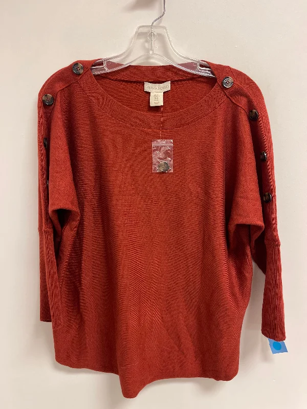 Top Long Sleeve By Cynthia Rowley In Orange, Size: Xl