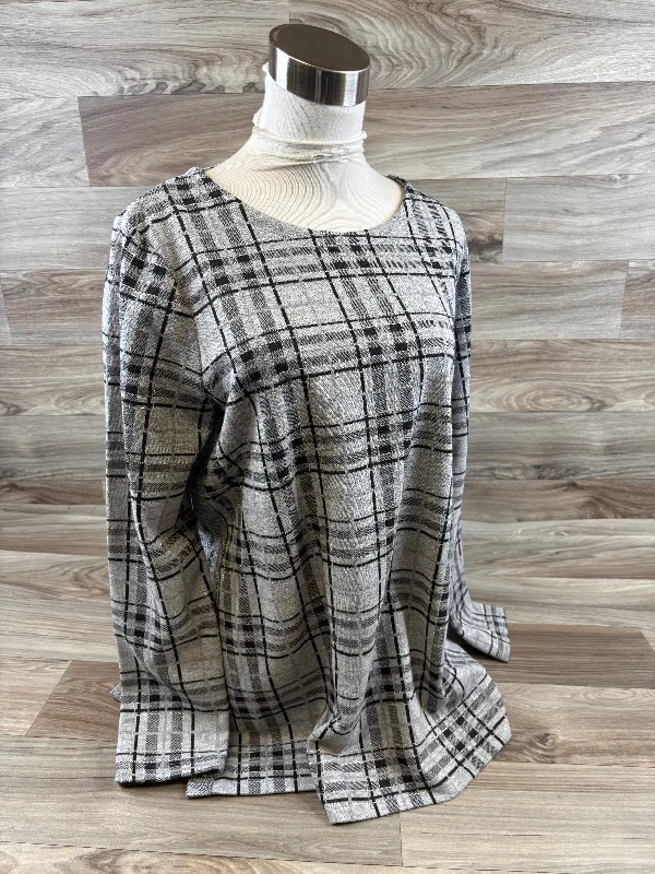 Top Long Sleeve By J. Jill In Grey, Size: M