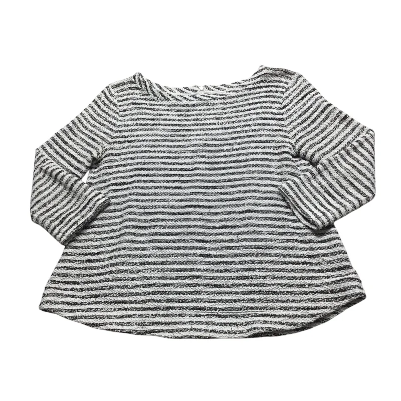 Top Long Sleeve By Loft In Striped Pattern, Size: M