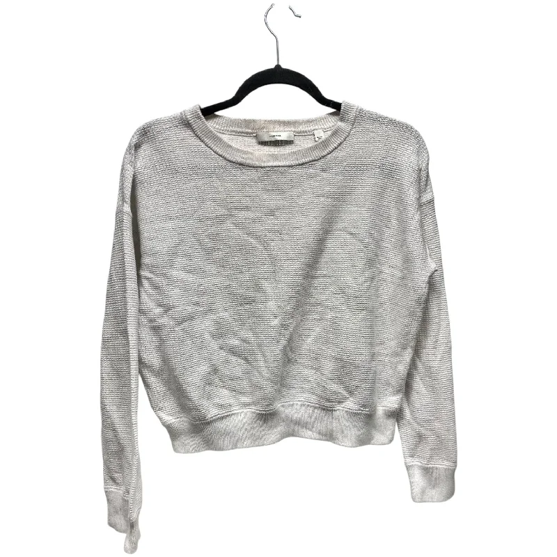 Top Long Sleeve By Vince In White, Size: S