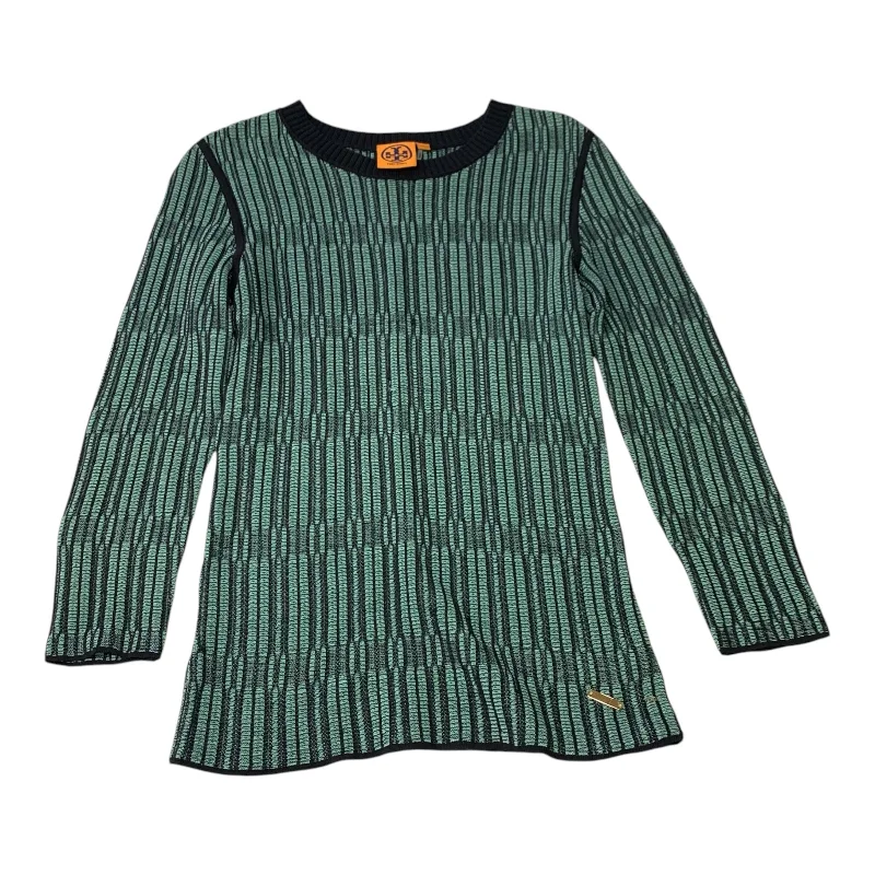 Top Long Sleeve Designer By Tory Burch In Teal, Size: Xs