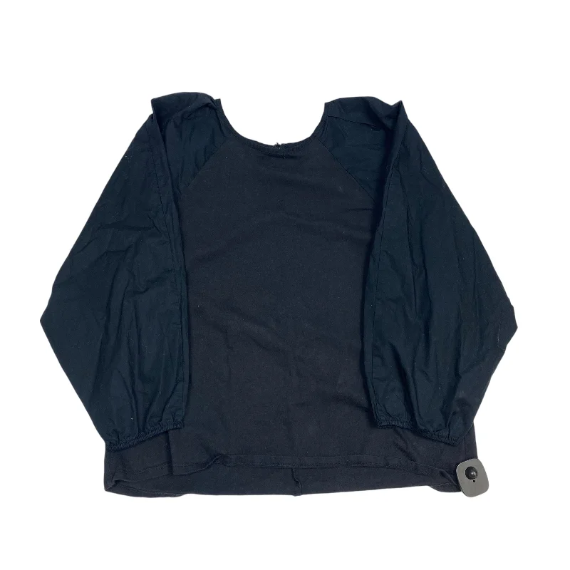 Top 3/4 Sleeve By A New Day In Black, Size: L